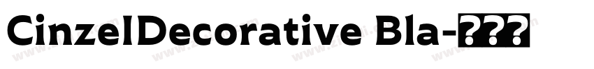 CinzeIDecorative Bla字体转换
